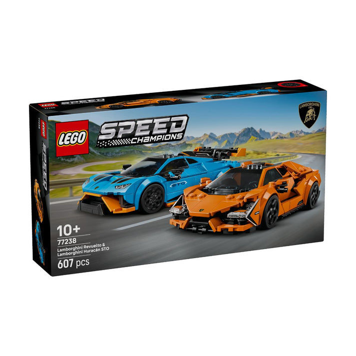 Bộ Mô Hình LEGO SPEED CHAMPIONS Lamborghini Revuelto & Huracán #77238