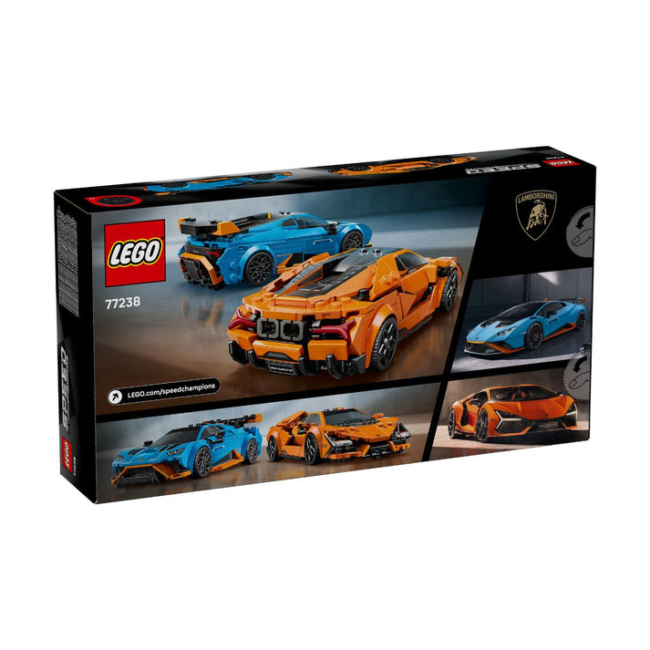 Bộ Mô Hình LEGO SPEED CHAMPIONS Lamborghini Revuelto & Huracán #77238