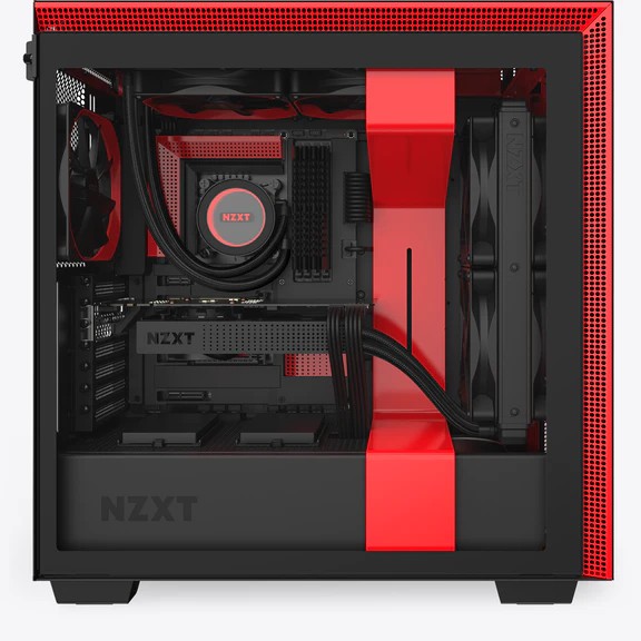 Vỏ Case Máy Tính NZXT H710 (Đen Đỏ/Đen Sần/Trắng Sần)