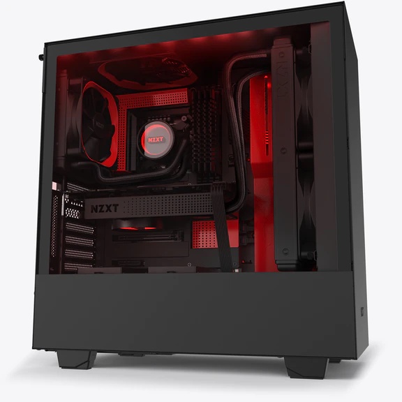 Vỏ Case Máy Tính NZXT H510i (Đen Đỏ/Đen Sần/Trắng Sần)