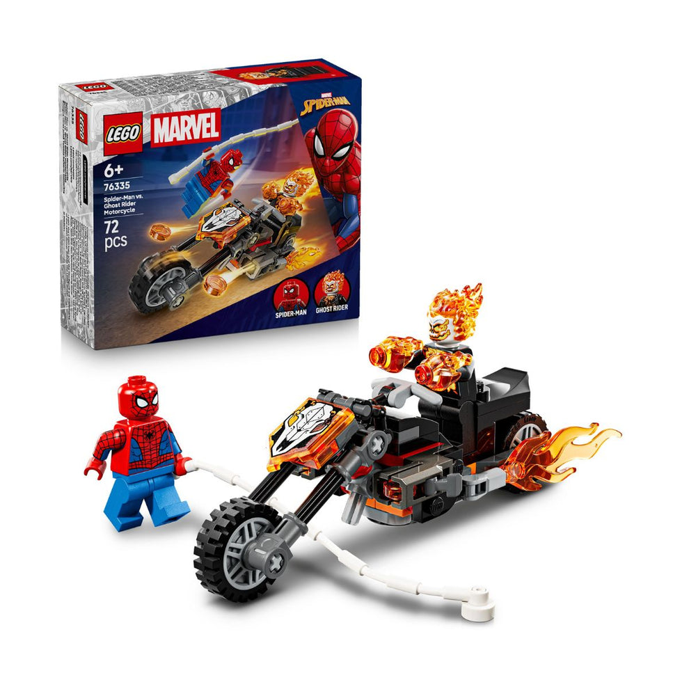 Bộ Mô Hình LEGO SUPERHEROES Spider-Man vs. Ghost Rider #76335