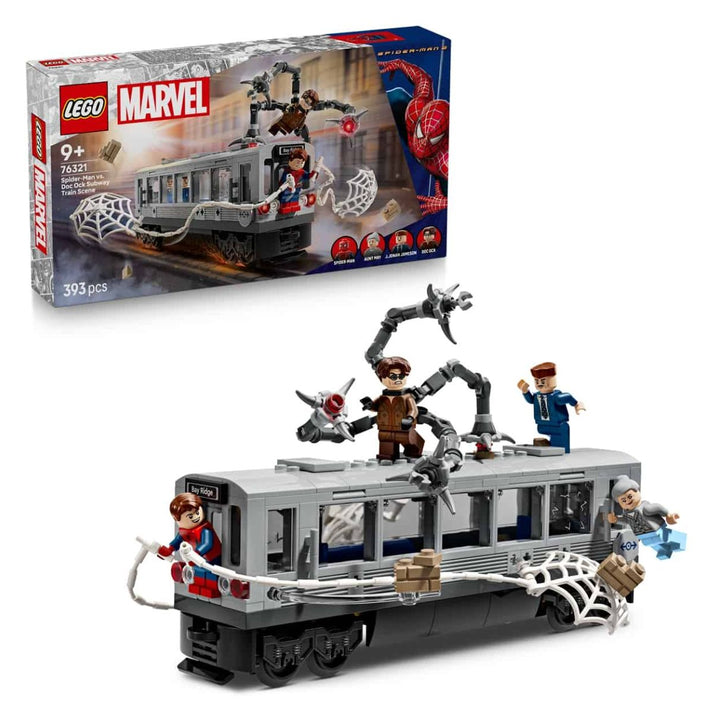Bộ Mô Hình LEGO SUPERHEROES Spider-Man vs. Doc Ock Tàu Điện Ngầm #76321