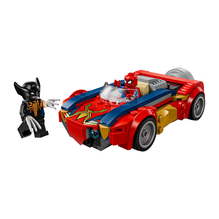 Bộ Mô Hình LEGO SUPERHEROES xe Spider-Man vs. Venomized Wolverine #76336
