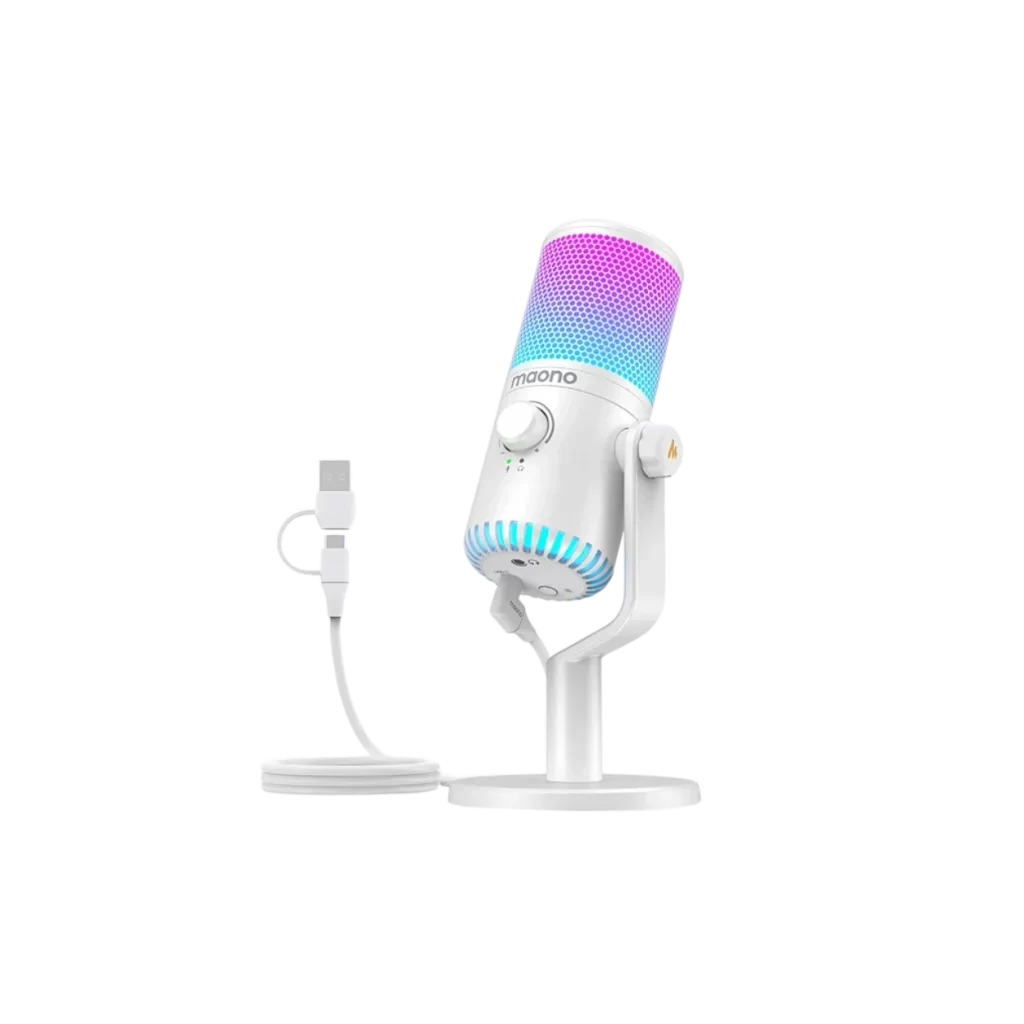 Mic thu âm MAONO DM30 RGB Microphone (Đen | Trắng | Hồng)