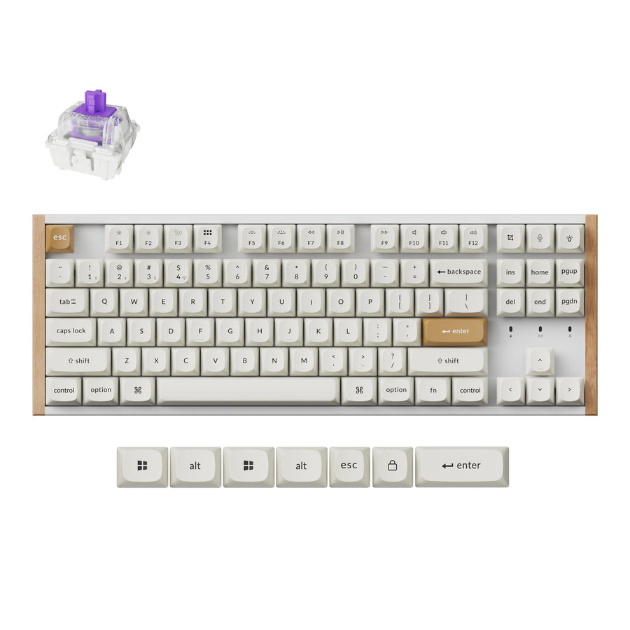 Bàn phím không dây Keychron K8 HE Special Edition Aluminum Frame RGB Hotswap (Keychron Sw)
