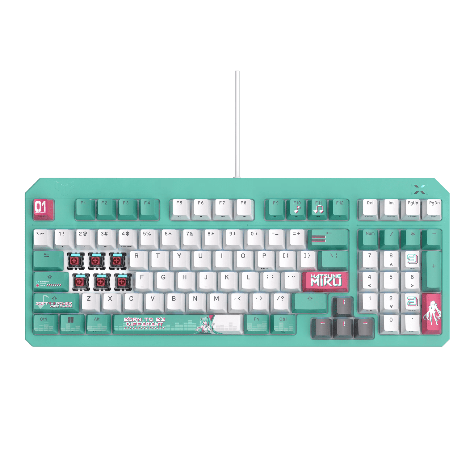 Bàn phím Gaming ASUS TUF Gaming K3 Gen II - Hatsune Miku Edition