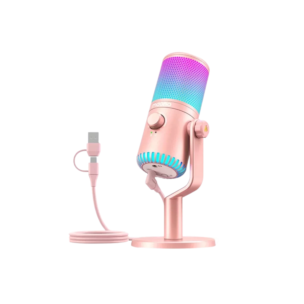 Mic thu âm MAONO DM30 RGB Microphone (Đen | Trắng | Hồng)