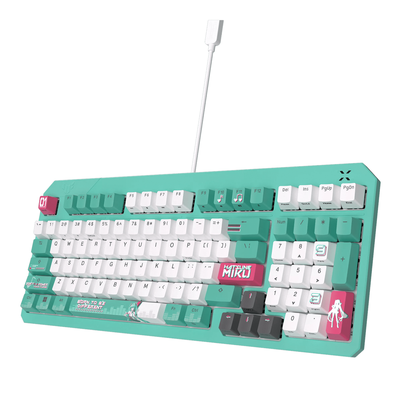 Bàn phím Gaming ASUS TUF Gaming K3 Gen II - Hatsune Miku Edition