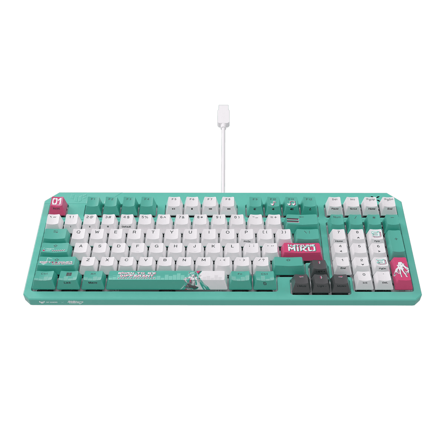 Bàn phím Gaming ASUS TUF Gaming K3 Gen II - Hatsune Miku Edition