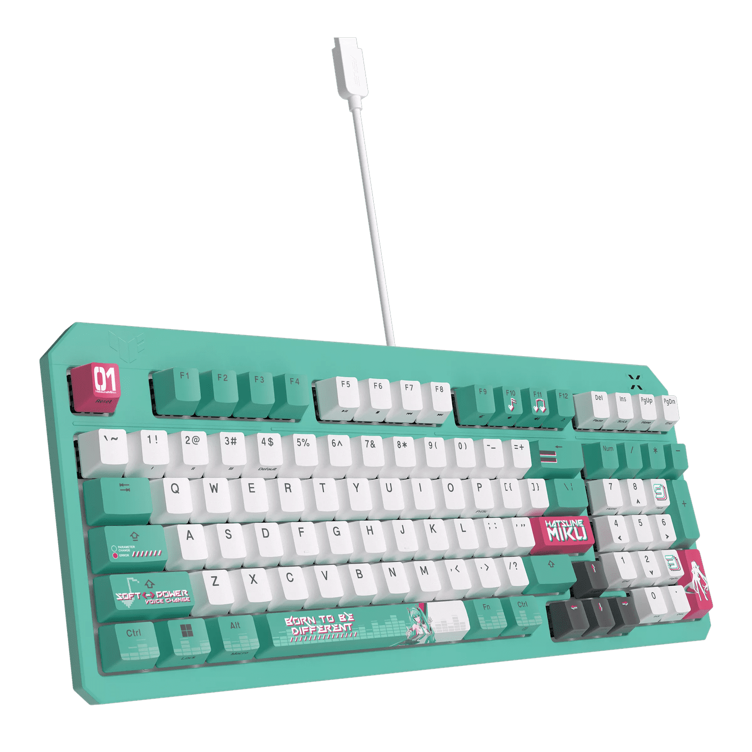 Bàn phím Gaming ASUS TUF Gaming K3 Gen II - Hatsune Miku Edition