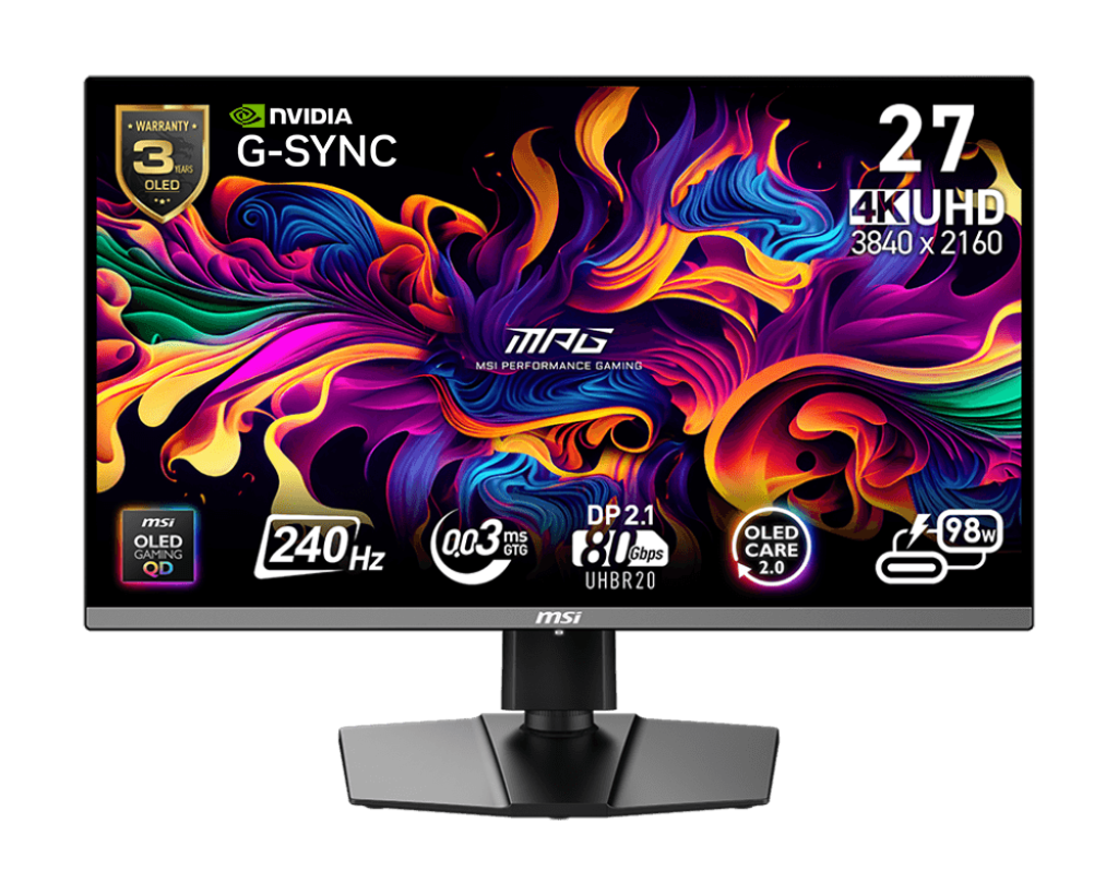 Màn hình Gaming MSI MPG 272URX 27inch QD-OLED 4K 240Hz