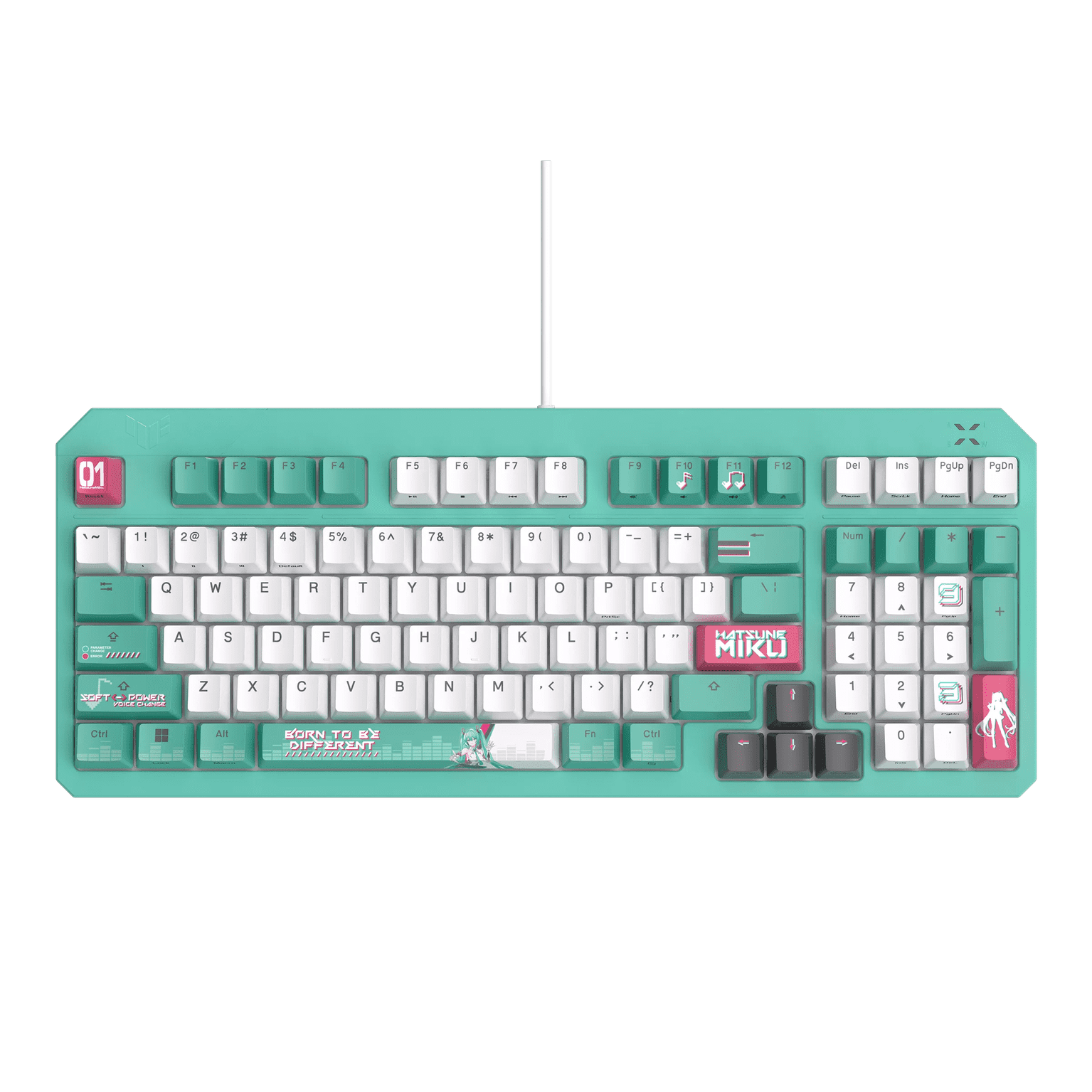 Bàn phím Gaming ASUS TUF Gaming K3 Gen II - Hatsune Miku Edition