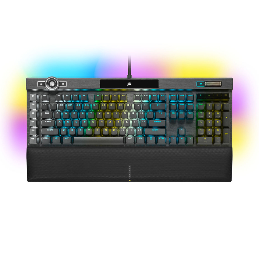 Bàn phím gaming có dây Corsair K100 BLK-RGB