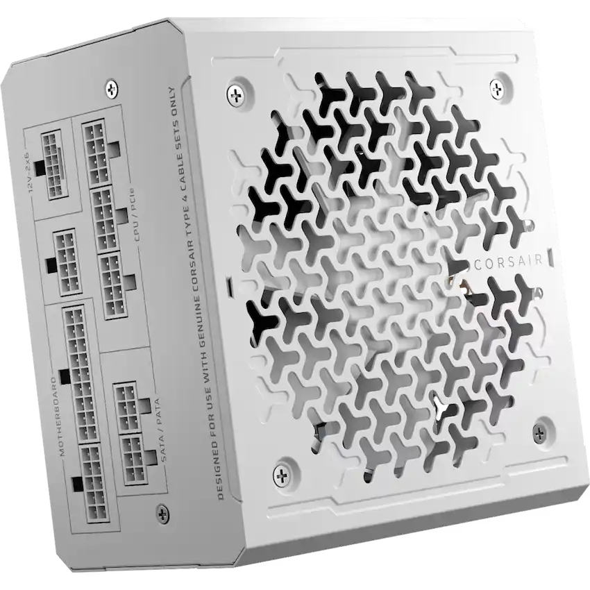 Nguồn máy tính Corsair RM1000e White ATX 3.1 Cybenetics Gold - Full Modul