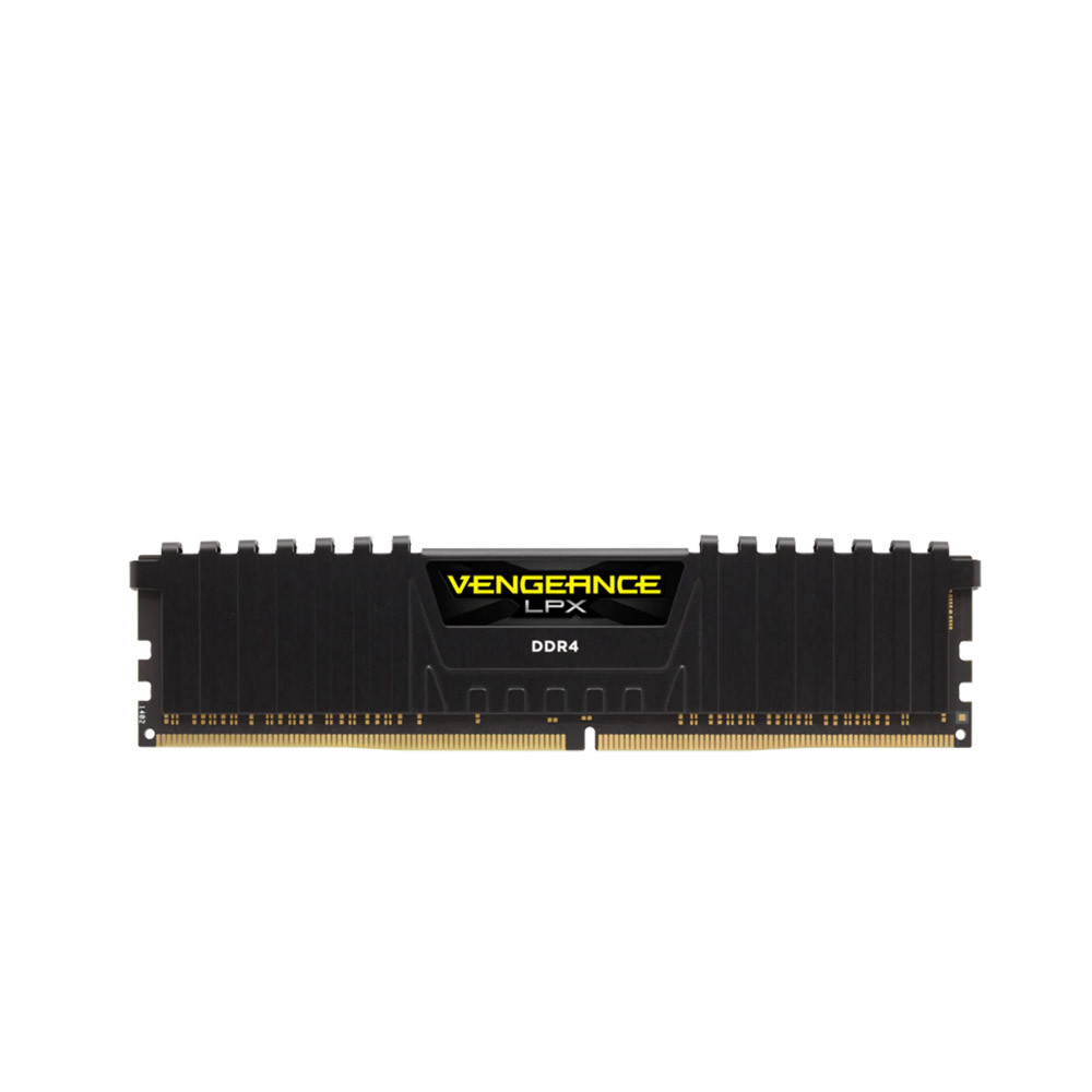 Bộ nhớ ram gắn trong Corsair DDR4 3000MHz 16GB 1x 288 DIMM, Vengeance LPX Black Heat spreader