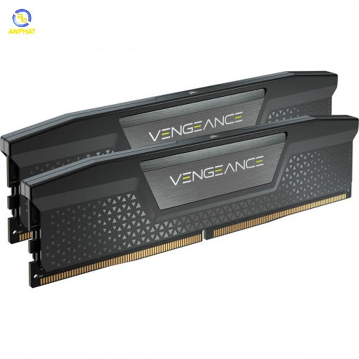 Bộ nhớ ram gắn trong Corsair DDR5, 5200MHz 32GB 2x16GB DIMM, Vengeance Black Heatspreader, C40, 1.25V