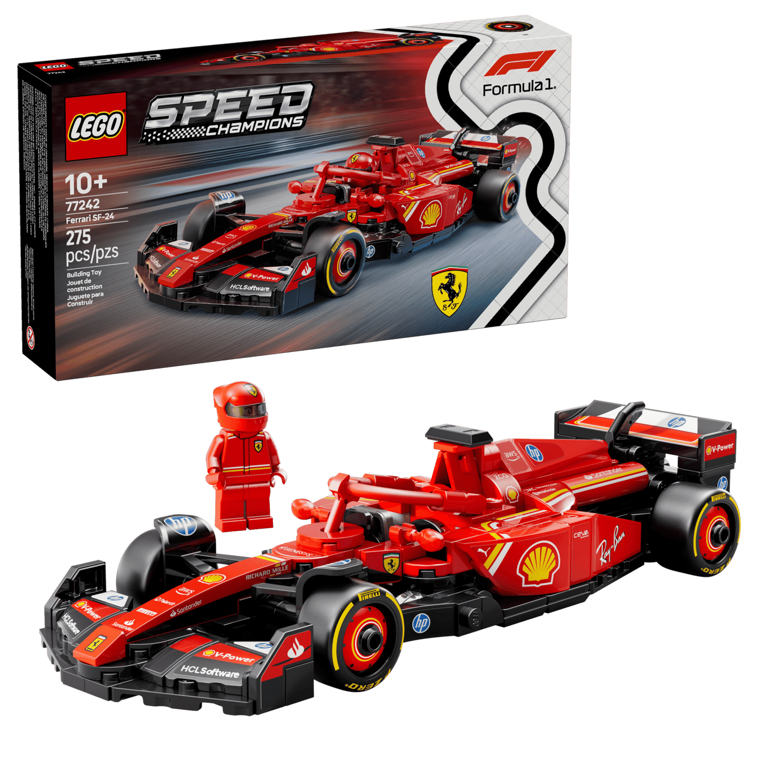 Bộ Mô Hình LEGO SPEED CHAMPIONS Ferrari SF-24 F1 #77242