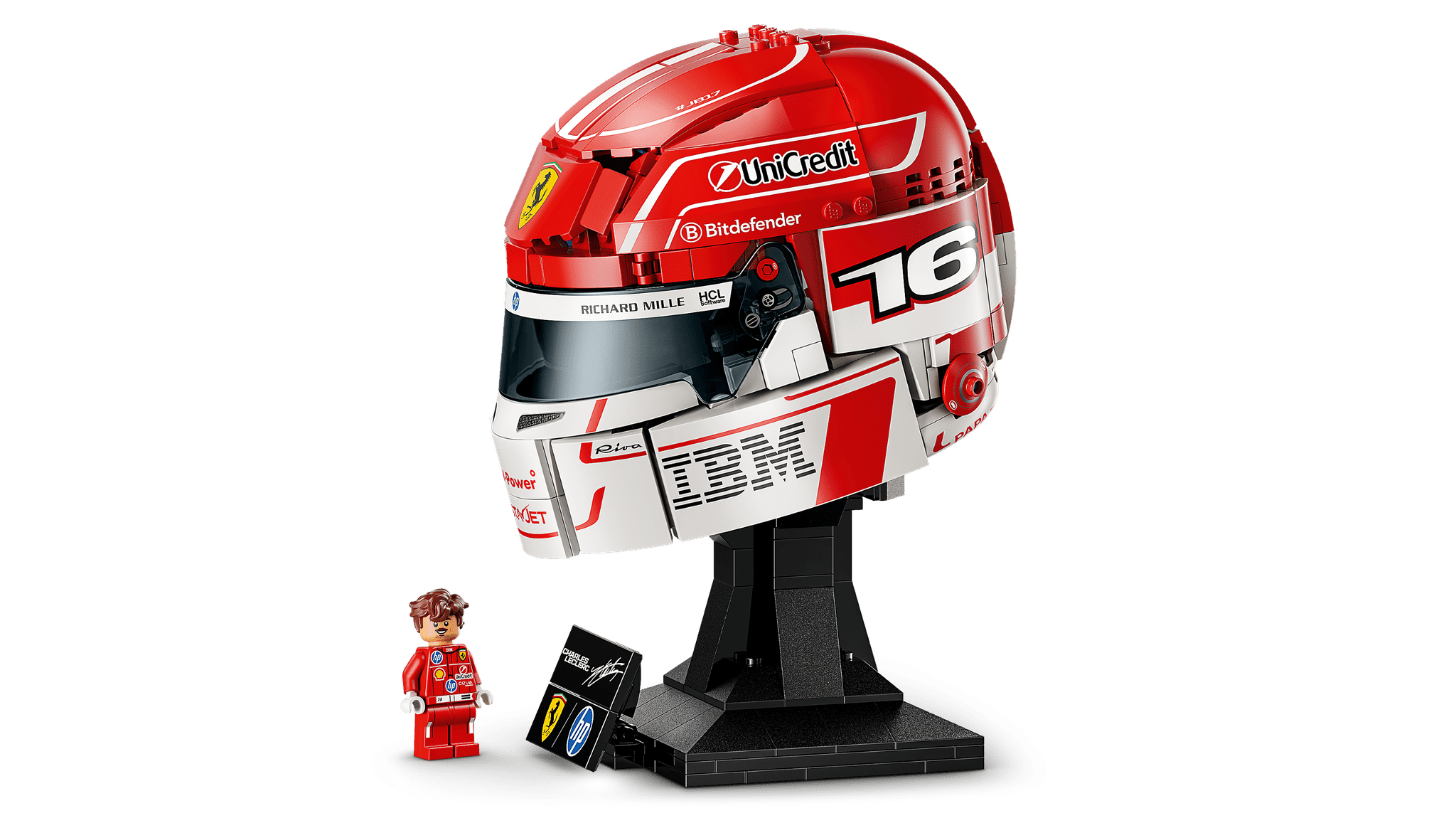 Mô Hình Lắp Ráp Mũ Bảo Hiểm Ferrari HP Charles Leclerc LEGO #43014