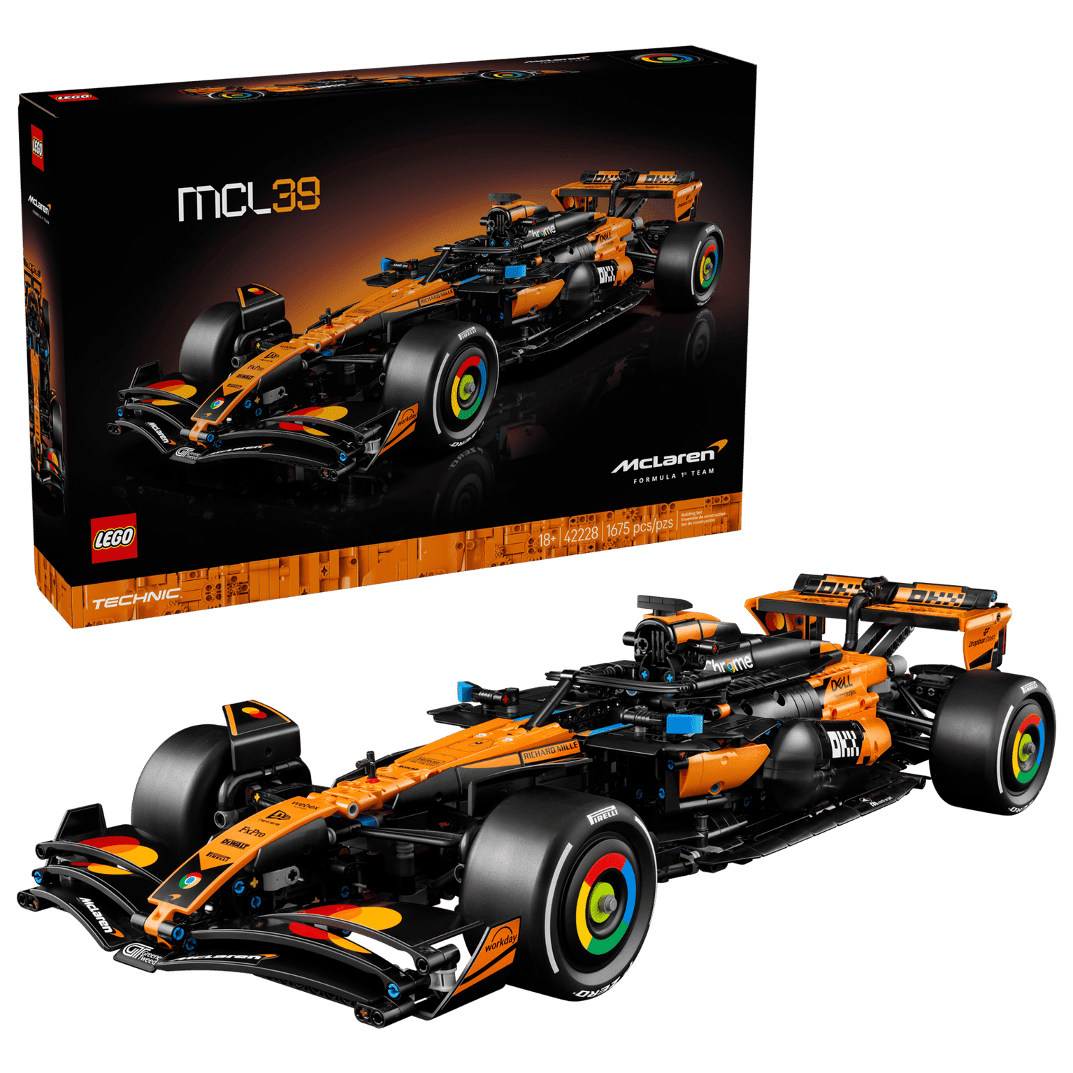 Bộ Mô Hình Xe Đua Công Thức 1 LEGO Technic McLaren MCL39 F1 Car #42228