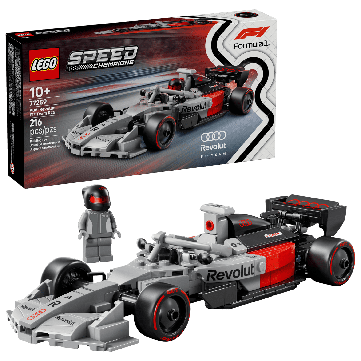 Đồ Chơi Lắp Ráp Xe Đua Audi F1 LEGO SPEED CHAMPIONS (77259)