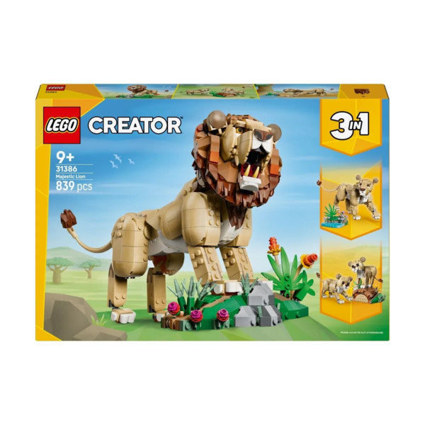 Bộ Mô Hình LEGO Creator Động Vật Hoang Dã: Sư Tử Oai Phong #31386