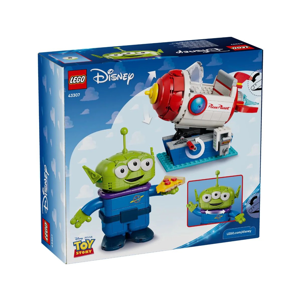 Bộ Mô Hình LEGO Alien Và Tên Lửa Pizza Planet LEGO DISNEY PRINCESS #43307