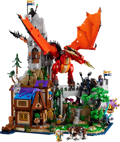 Bộ Mô Hình LEGO Ideas Dungeons & Dragons Red Dragon's Tale #21348