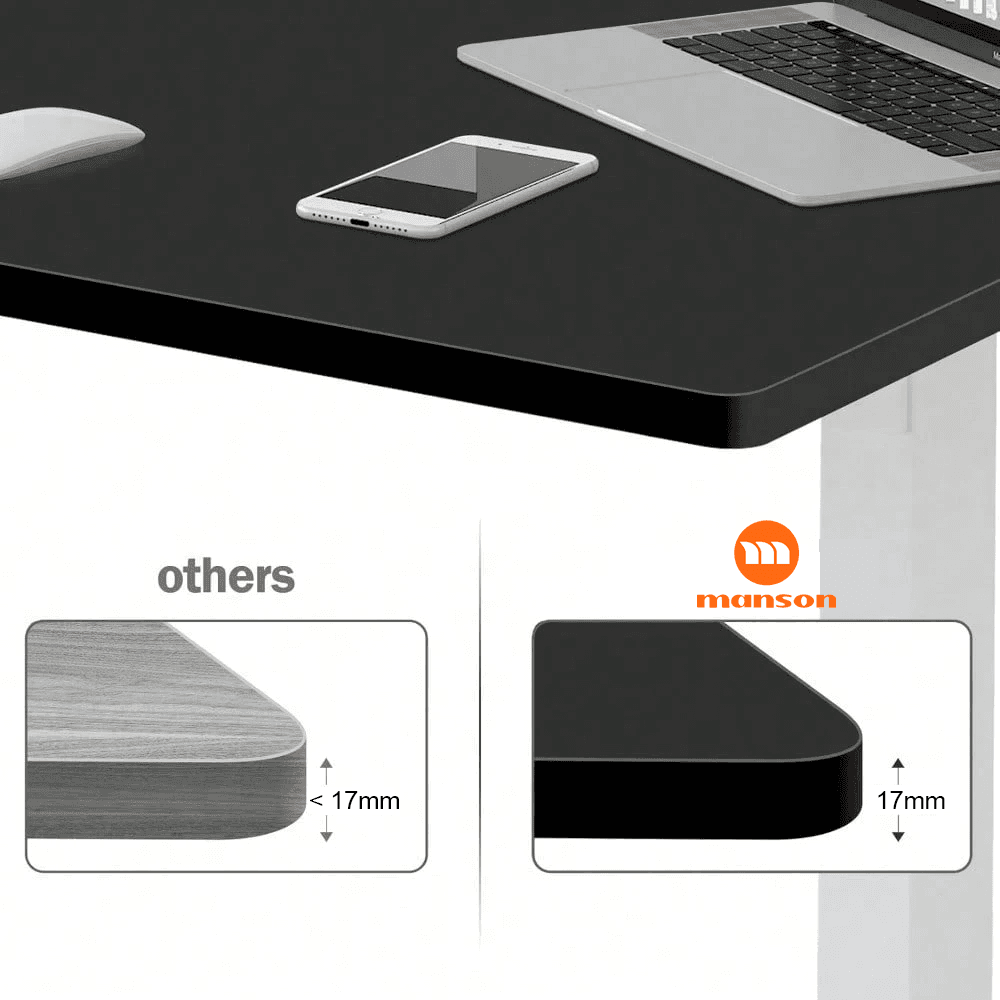 Mặt bàn gỗ MDF Dày 17mm Bo Tròn 4 Cạnh Tránh Chấn Thương