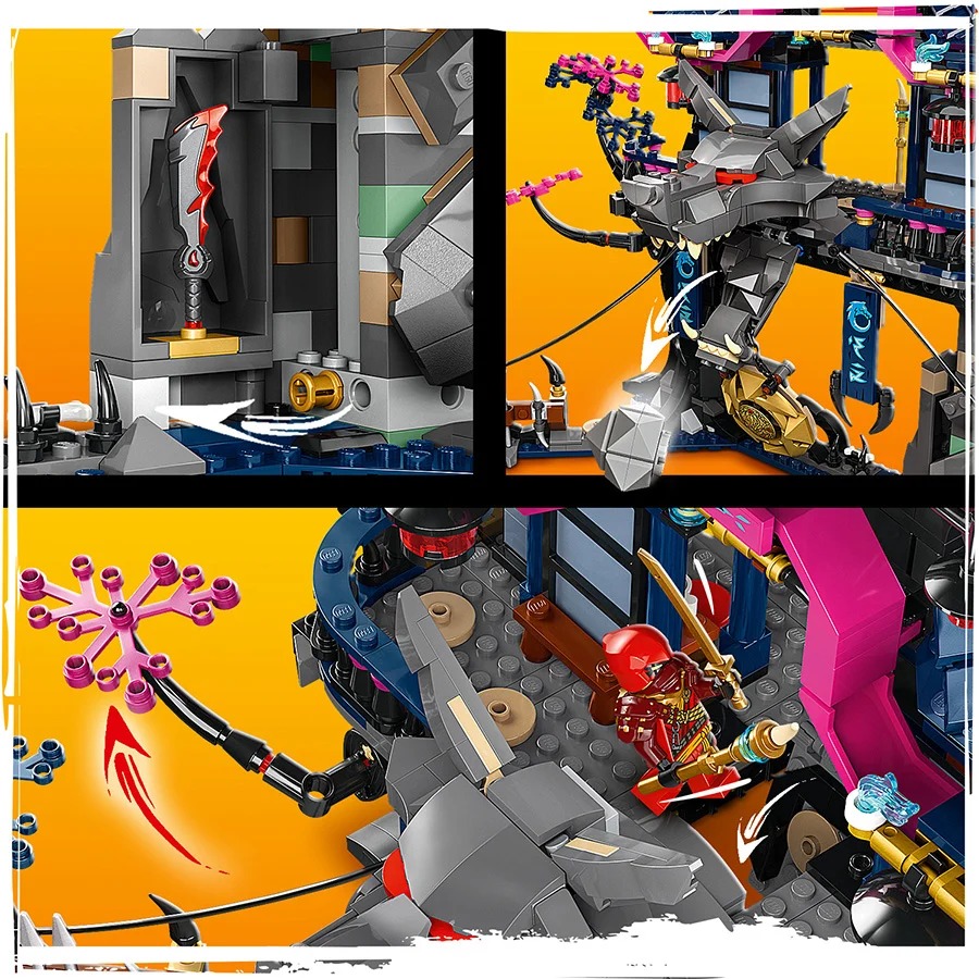 Bộ Mô Hình Tu viện bóng tối của mặt nạ sói LEGO NINJAGO #71813