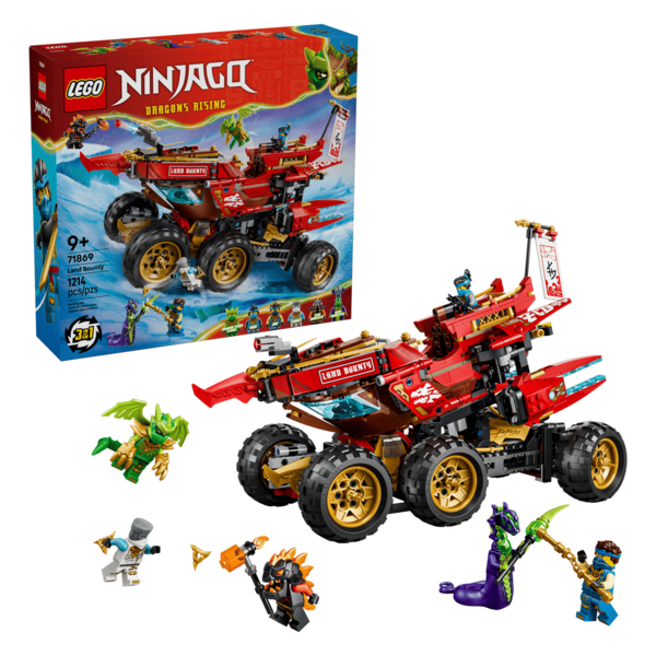 Bộ Mô Hình LEGO Ninjago Siêu Xe Chỉ Huy Land Bounty #71869