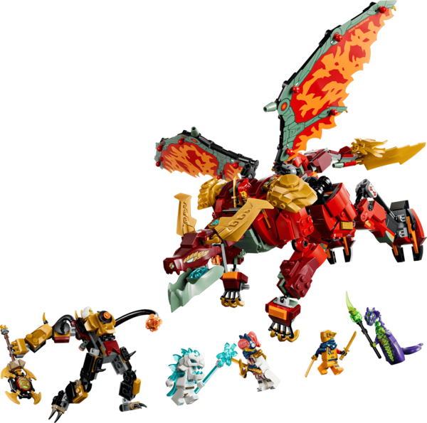 Bộ Mô Hình LEGO Ninjago Robot Rồng Biến Hình Của Wyldfyre #71868