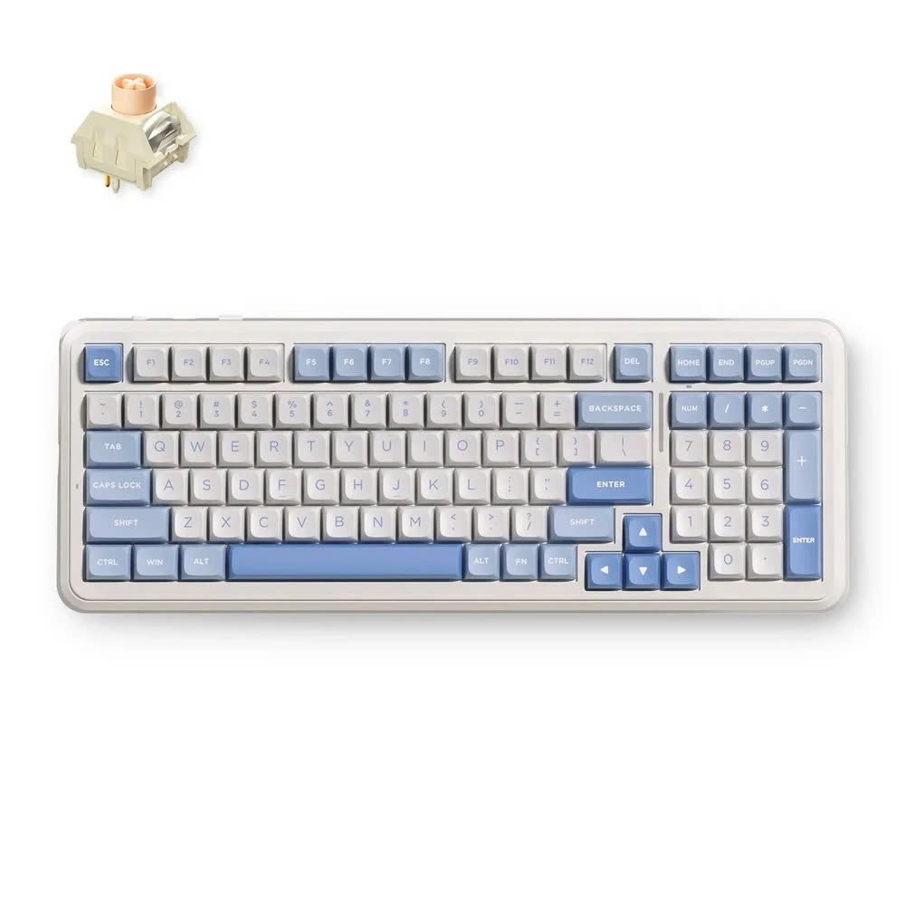 Bàn phím MCHOSE K99 V3 Wireless 3 mode - Icy Creamsicle Switch