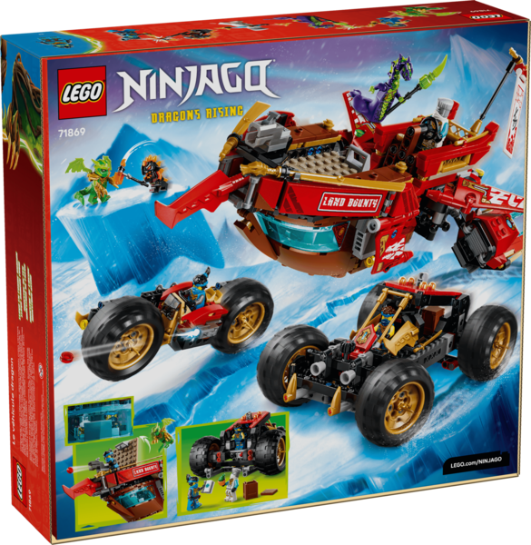 Bộ Mô Hình LEGO Ninjago Siêu Xe Chỉ Huy Land Bounty #71869