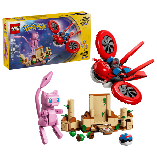 Bộ Mô Hình  LEGO Truy Tìm Sinh Vật Huyền Thoại Mew #72161
