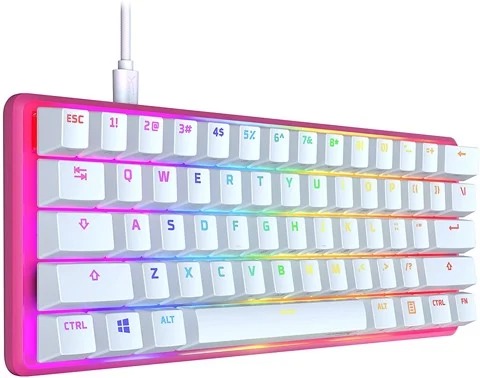 Bàn phím cơ HyperX Alloy Origins 60 Pink