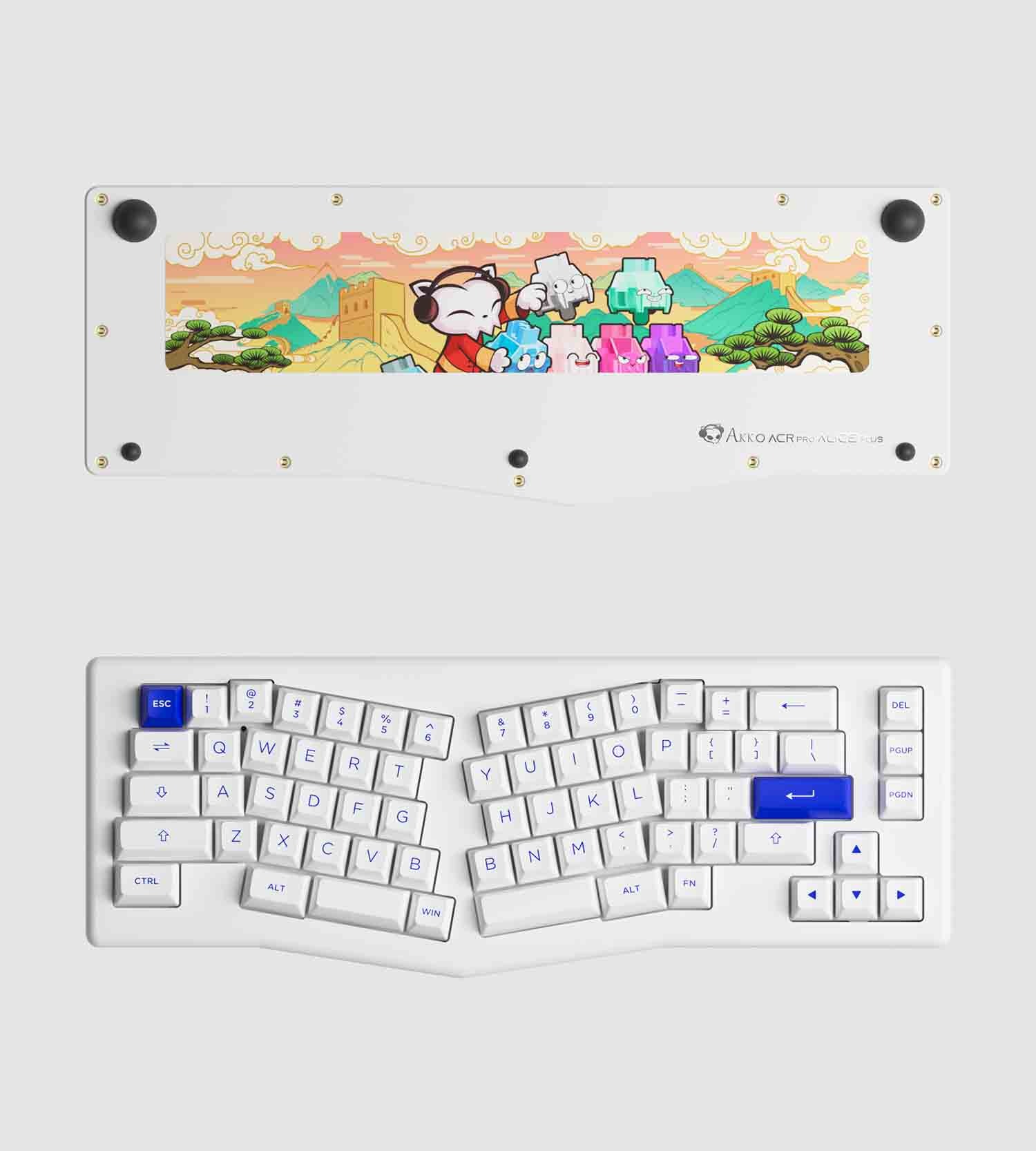 Bàn phím cơ AKKO ACR PRO Alice Plus – Trắng