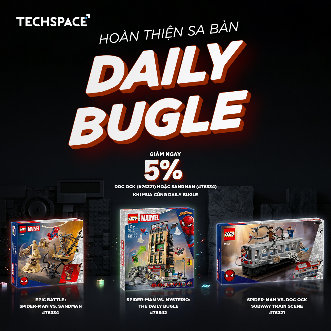 Bộ Mô Hình LEGO SUPERHEROES Spider-Man vs. Mysterio: The Daily Bugle #76342