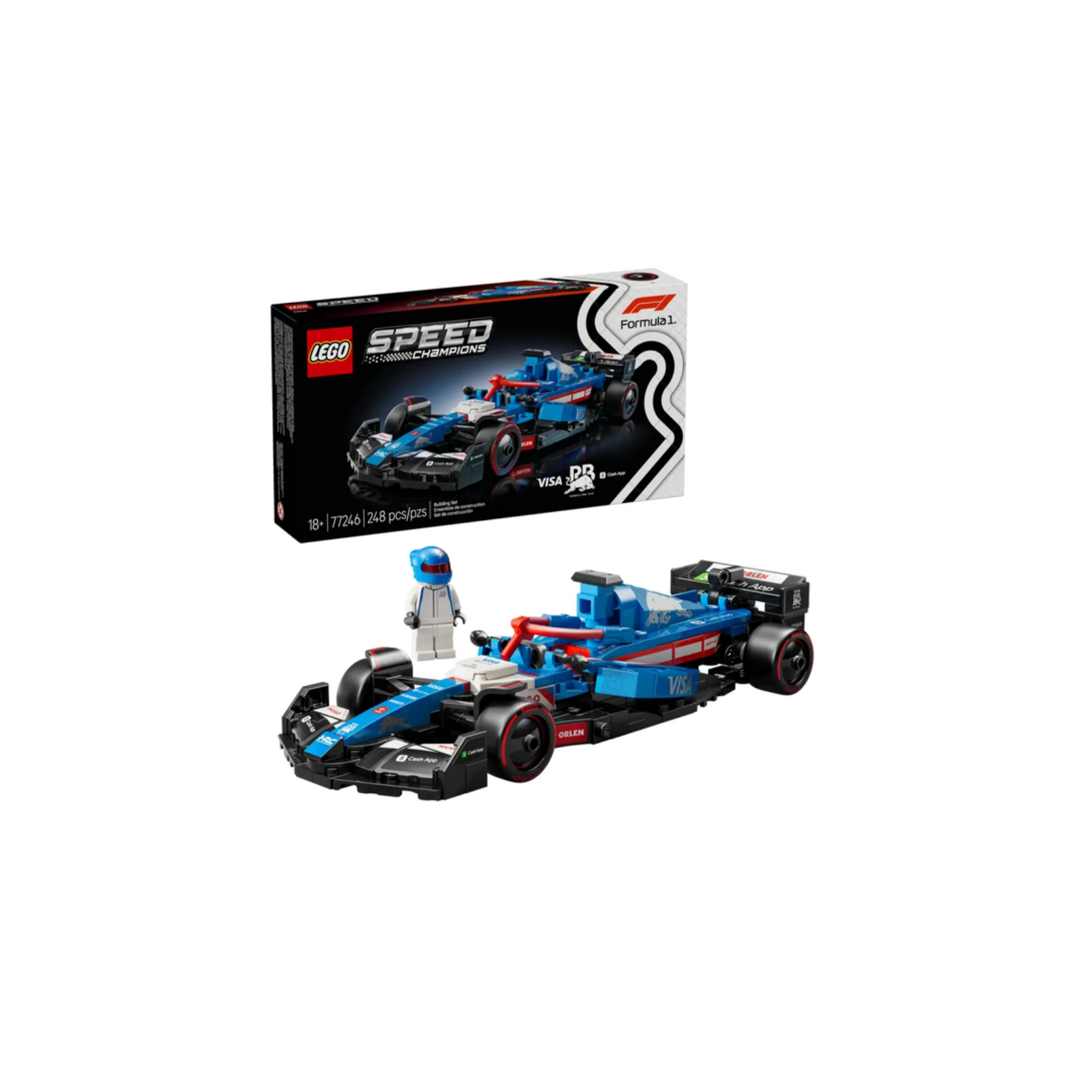 Bộ Mô Hình LEGO SPEED CHAMPIONS Visa Cash App Rb Vcarb 01 F1 #77246