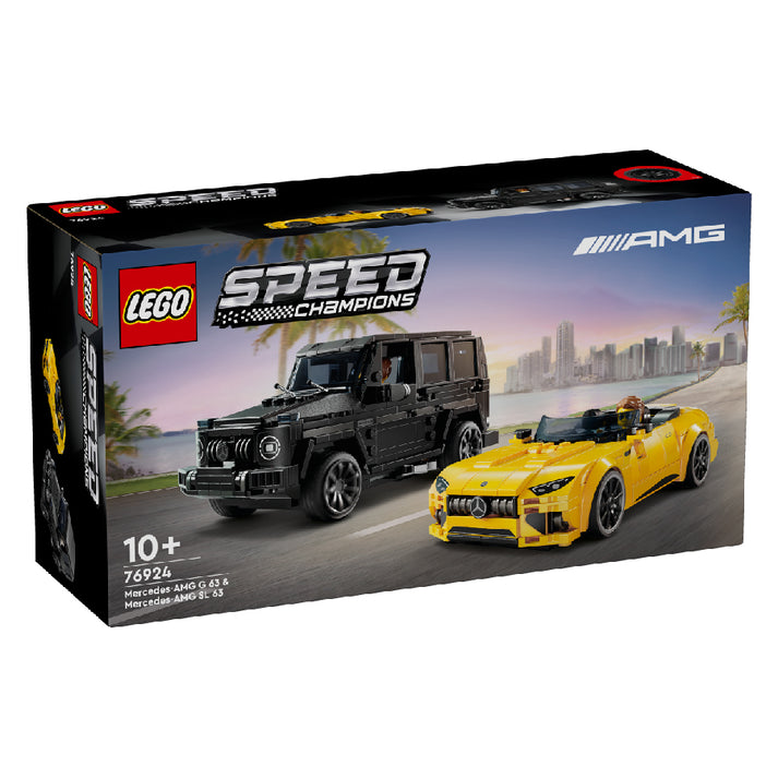 Bộ Mô Hình LEGO SPEED CHAMPIONS Mercedes Amg Gt Roadster 2024 & Amg G63 #76924