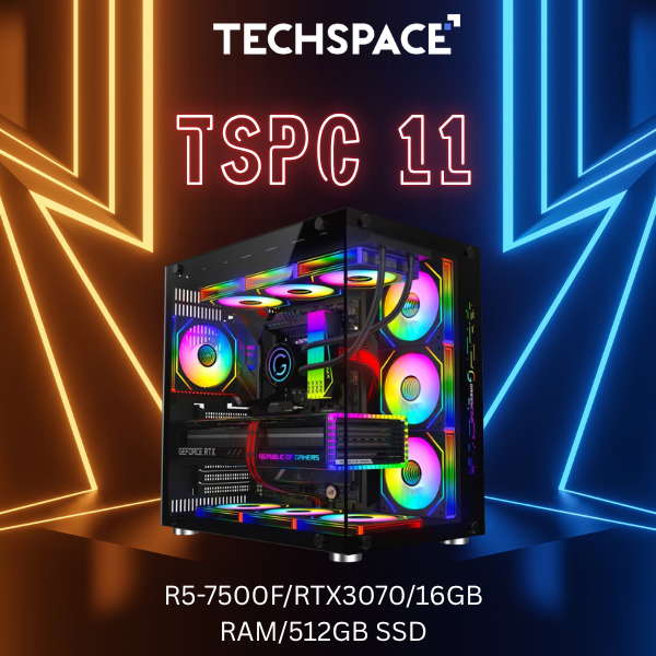 Gaming PC TSPC 12 (R5-7500F/RTX3070 8GB/16GB RAM DDR5/512GB SSD)