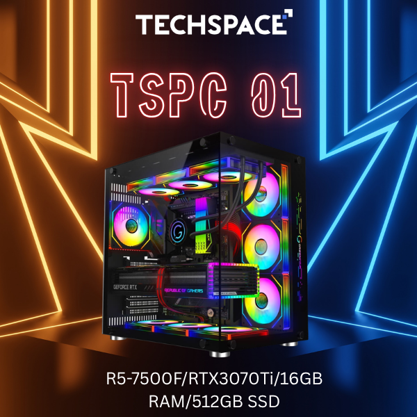 Gaming PC TSPC 01 (R5-7500F/RTX3070Ti 8GB/16GB RAM/512GB SSD)