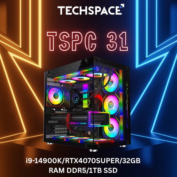 Gaming PC TSPC 31 (i9-14900K/RTX4070SUPER/32GB RAM DDR5/1TB SSD)