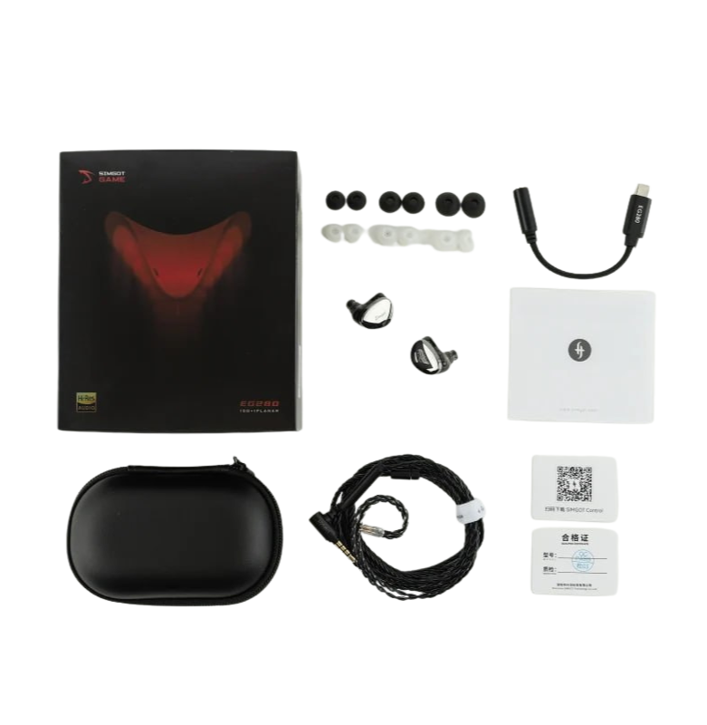 Tai nghe Gaming SIMGOT EG280 IEM Monitor, 1DD+1 Planar - kèm Dongle Type-C