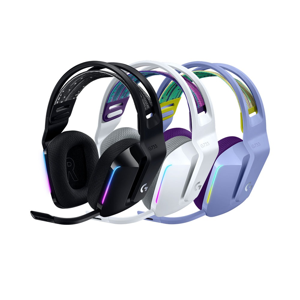 Tai nghe Logitech G733 LIGHTSPEED Wireless (Đen/Trắng)