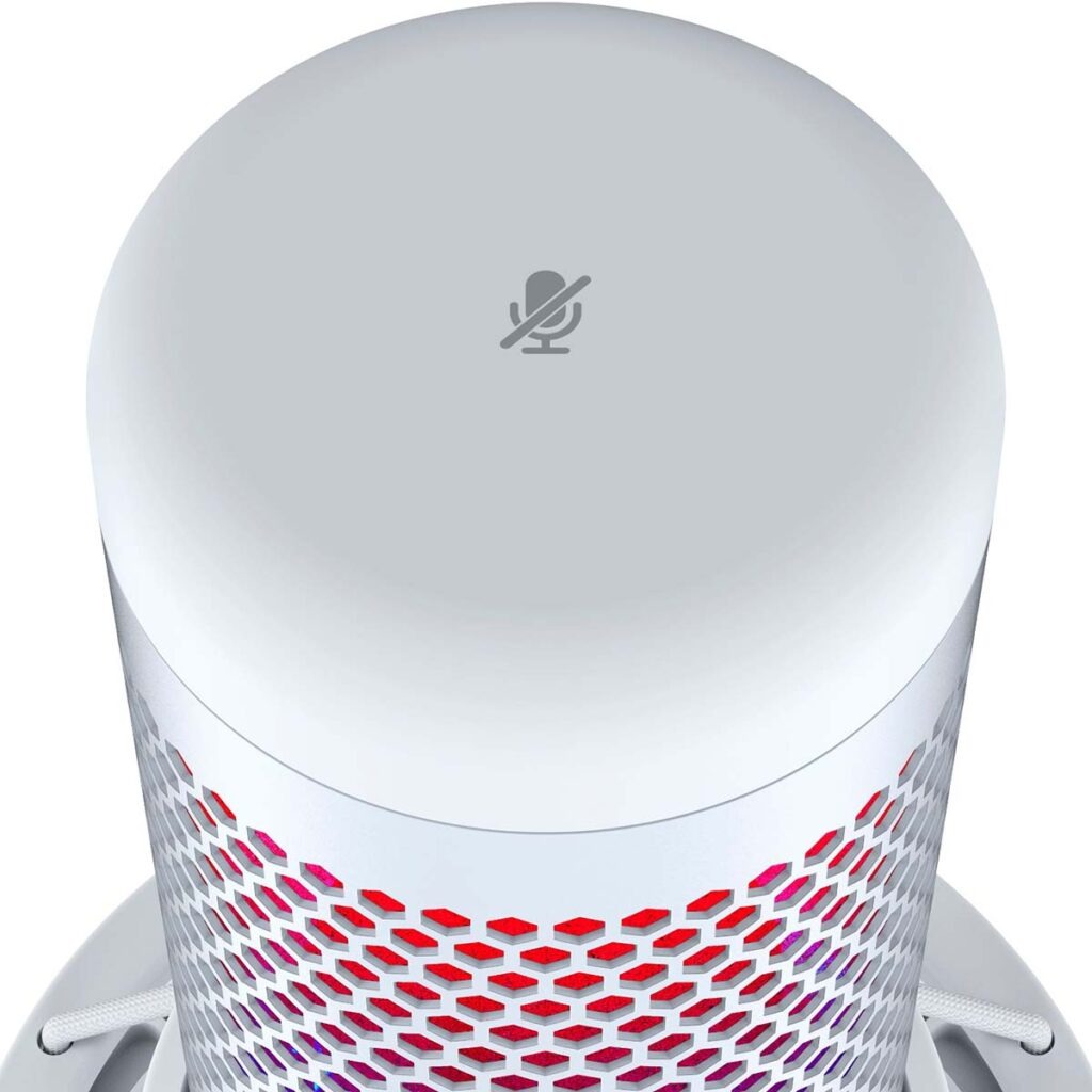 Mic thu âm HyperX Quadcast S White (Trắng)