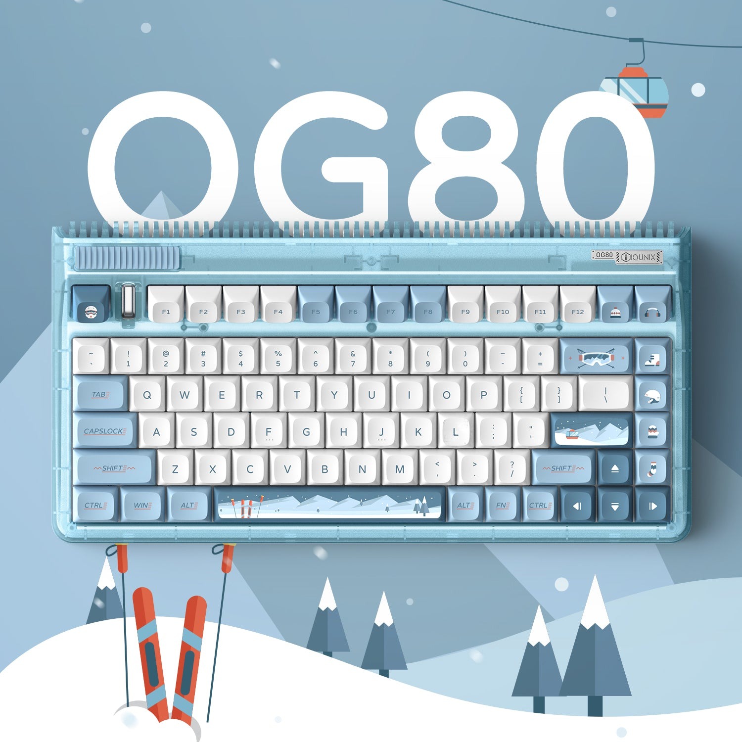 Bàn Phím Cơ IQUNIX OG80 Winter Tide Wireless