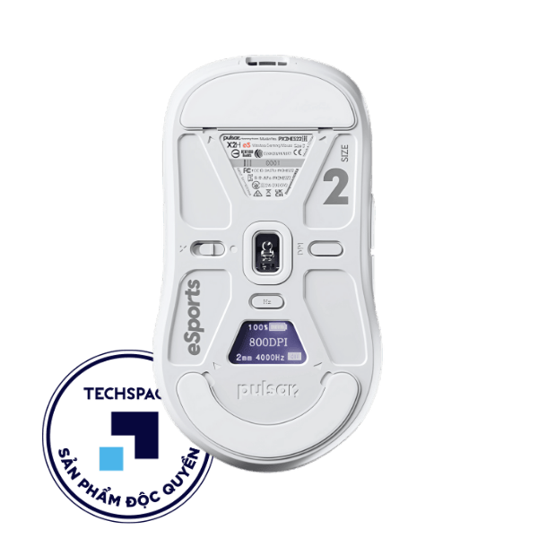 (ĐỘC QUYỀN TECHSPACE) Chuột không dây Pulsar X2H eS - Trắng