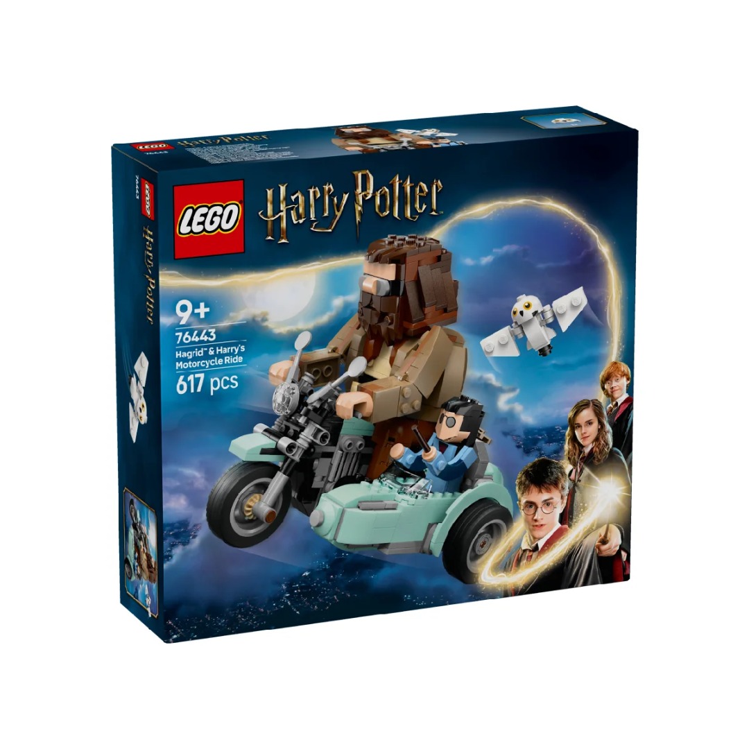 Bộ Mô Hình Lắp Ráp LEGO Mô Tô Bay Hagrid Chuyển Động #76443