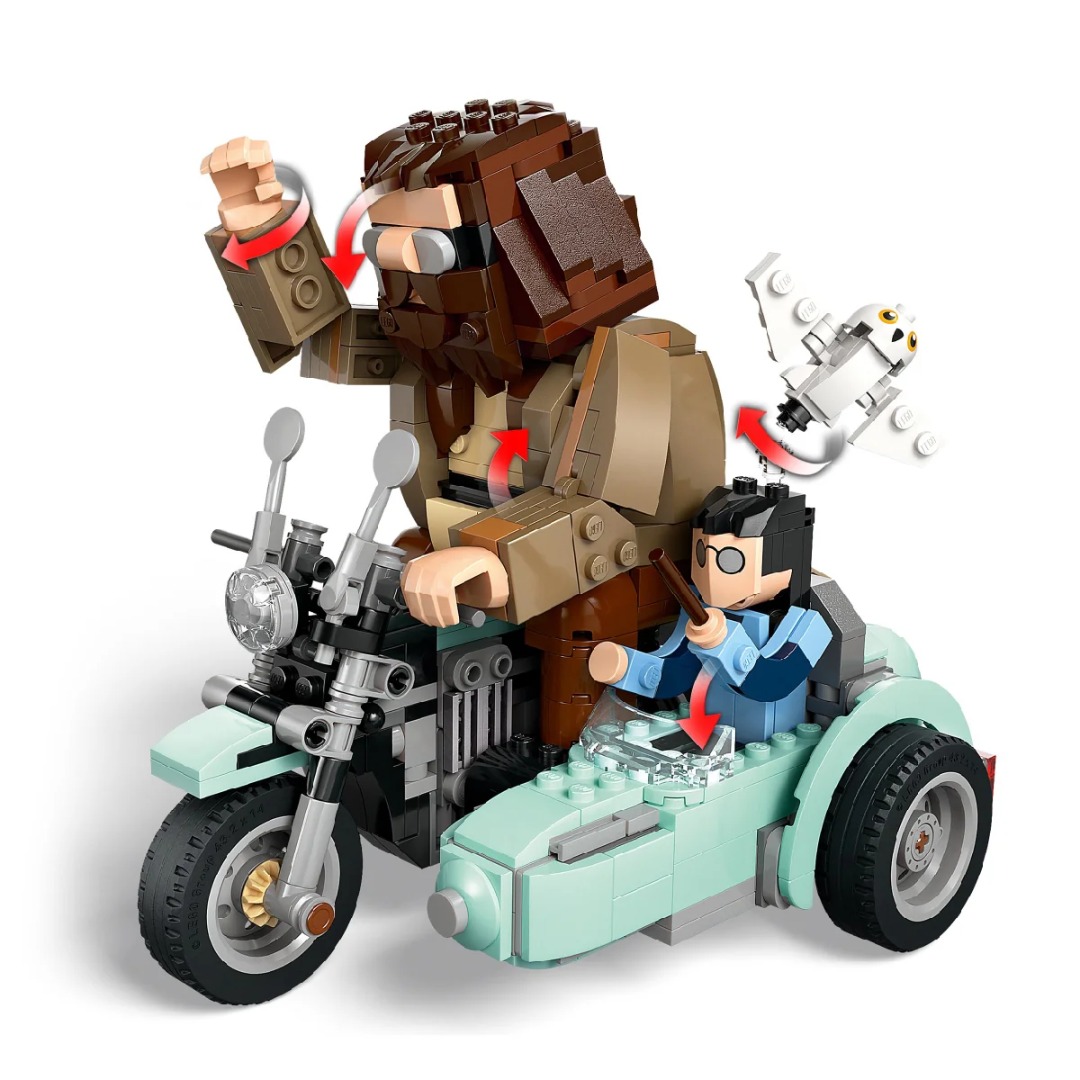 Bộ Mô Hình Lắp Ráp LEGO Mô Tô Bay Hagrid Chuyển Động #76443