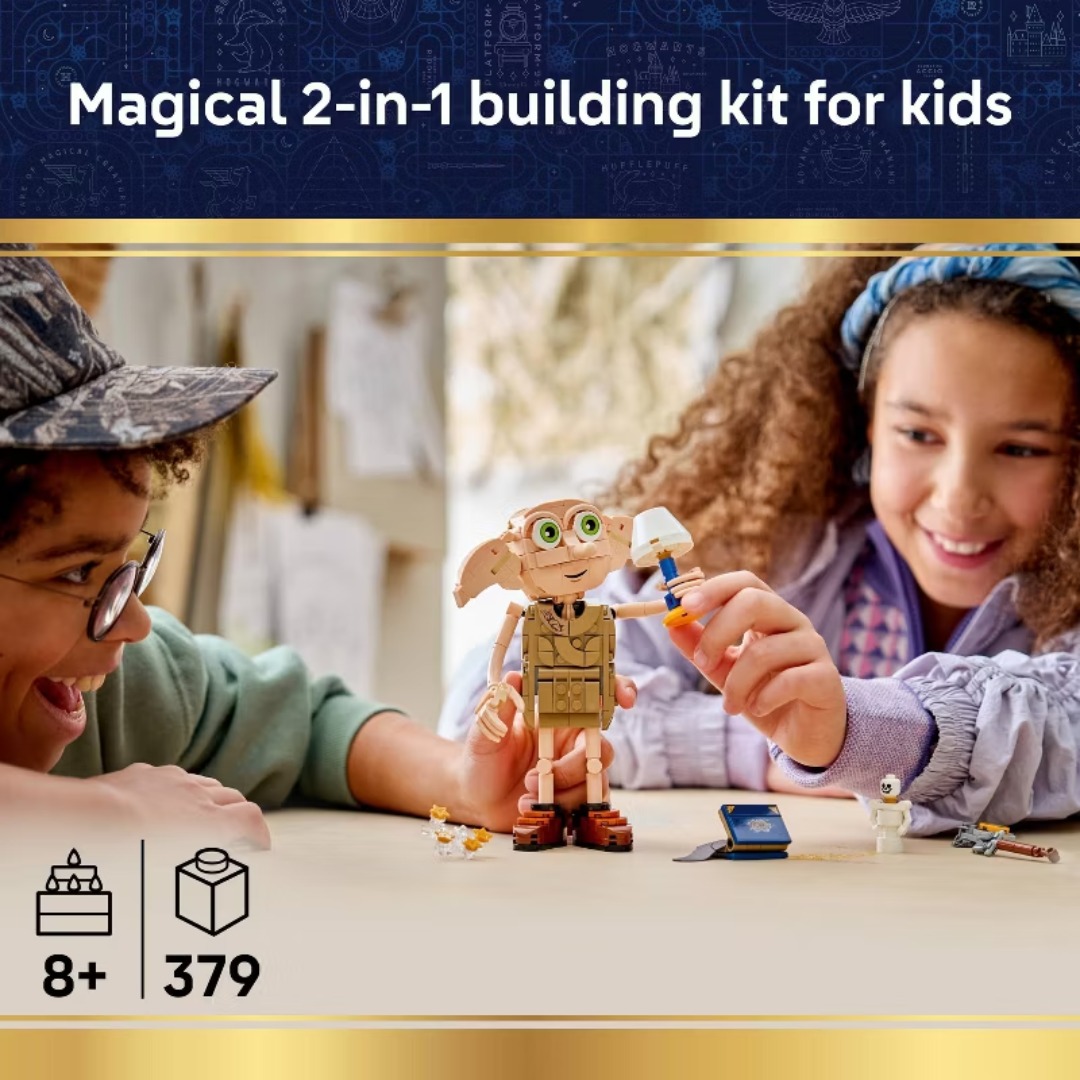 Bộ Mô Hình Lắp Ráp LEGO Huy Hiệu Hogwarts Và Dobby #66820